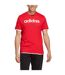 T-shirt Style Logo Brodé Essentials Linear Homme Rouge Adidas-1