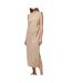Robe beige femme pieces summer-1