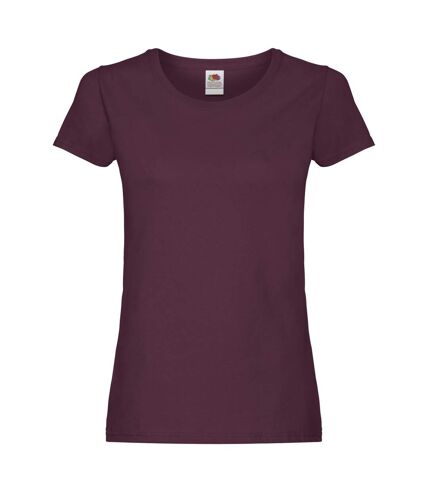 Fruit of the Loom Womens/Ladies T-Shirt (Burgundy) - UTBC5439