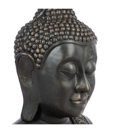 Statue Bouddha Tête Souriante 113cm Noir