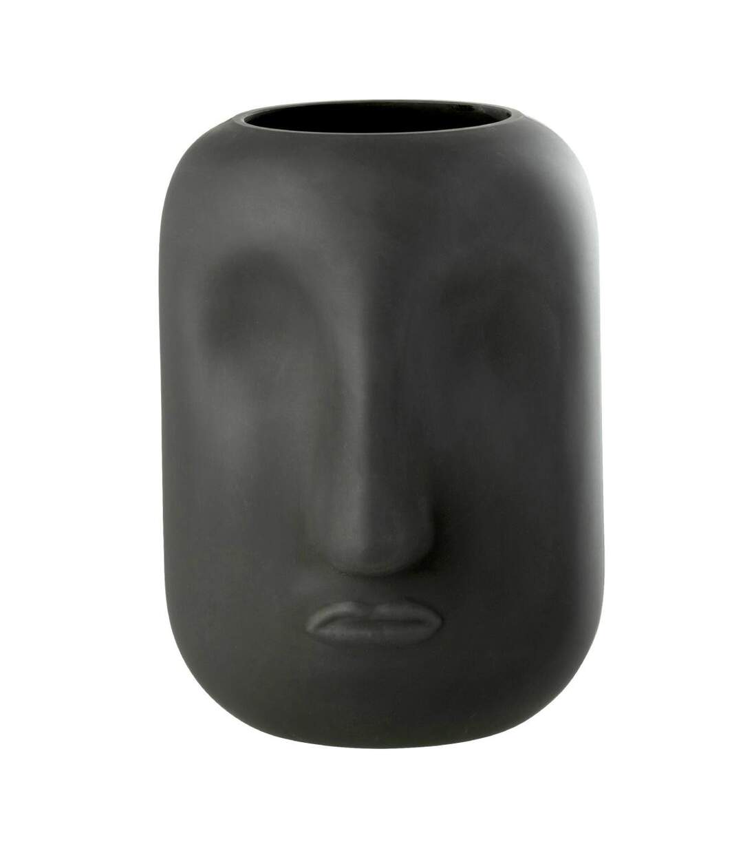 Vase Design Visage Noé 25cm Noir-1