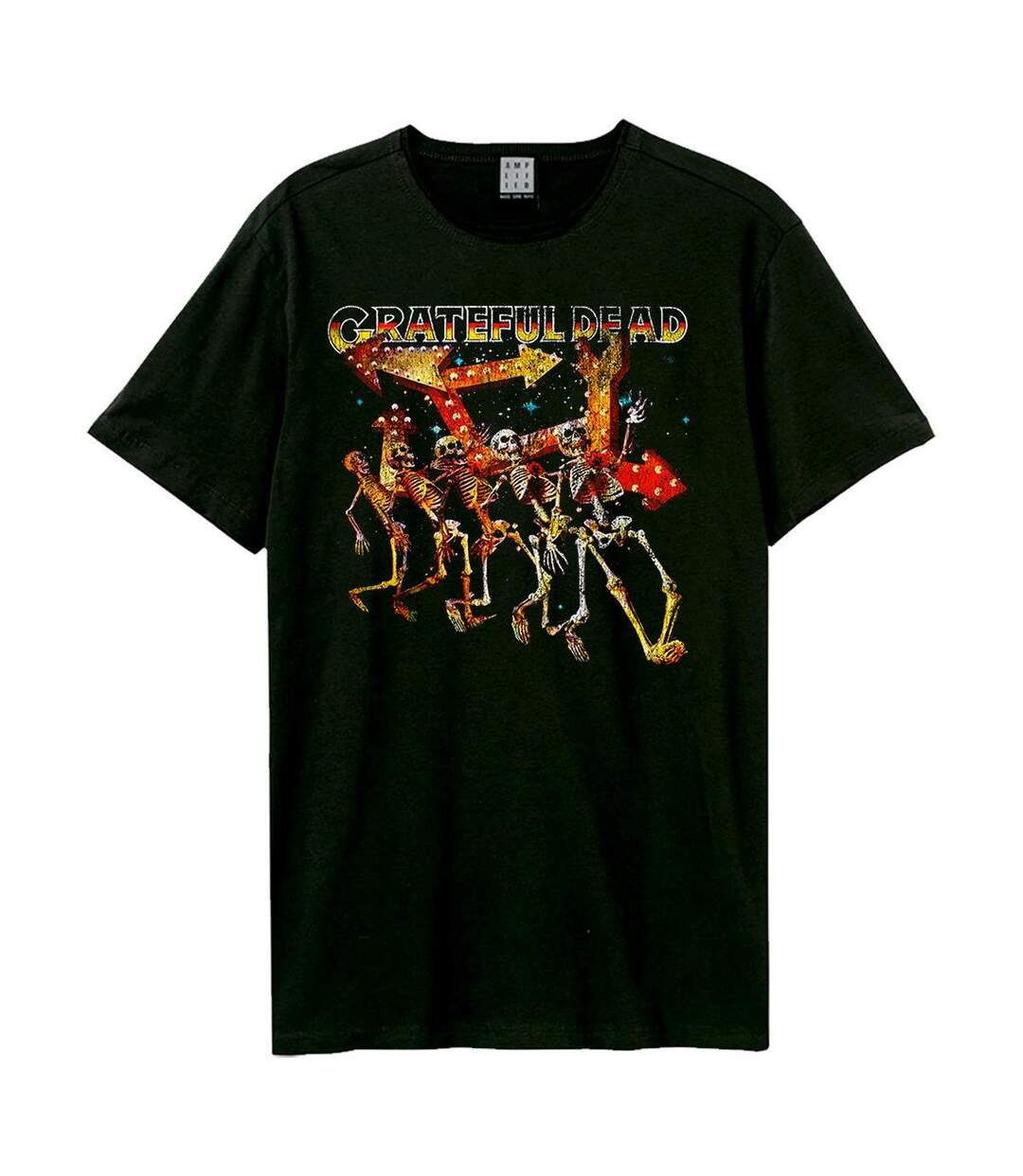 T-shirt Style Grateful Dead Dancing Skellies Adulte Noir Amplified-1