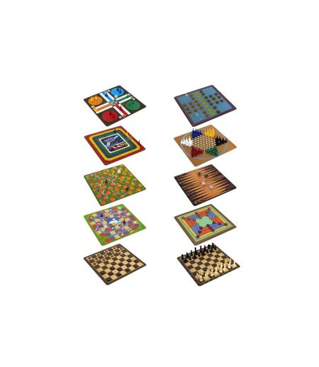 Coffret 100 Jeux Classique 28cm Multicolore