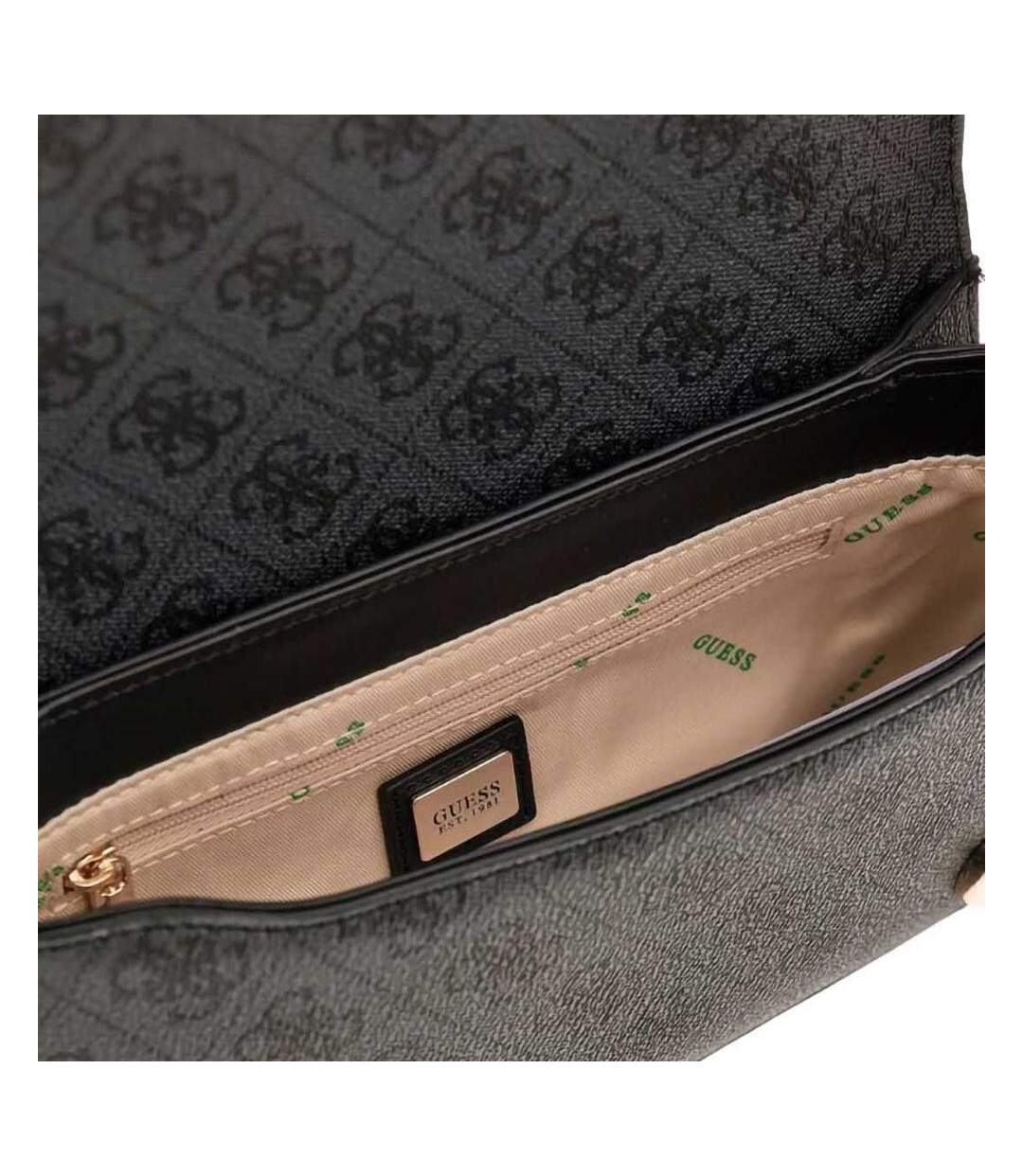 Sac à main noir femme guess stone - taille unique-3