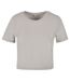 T-shirt Court Femme Gris Pâle New Morning Studios-1