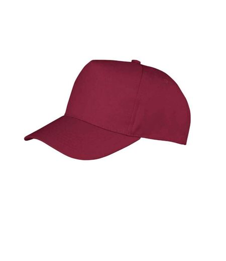 Boston 5 panel baseball cap burgundy Result