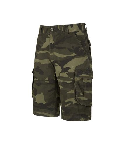 Mountain Warehouse Mens Camo Cargo Shorts (Khaki Green/Black) - UTMW207
