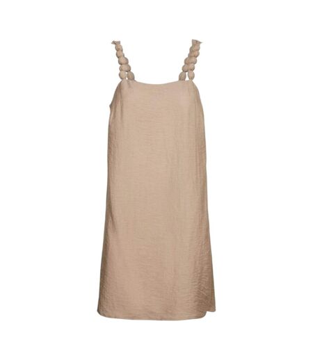 Womens/ladies Evalina Slip Dress Mink Vero Moda
