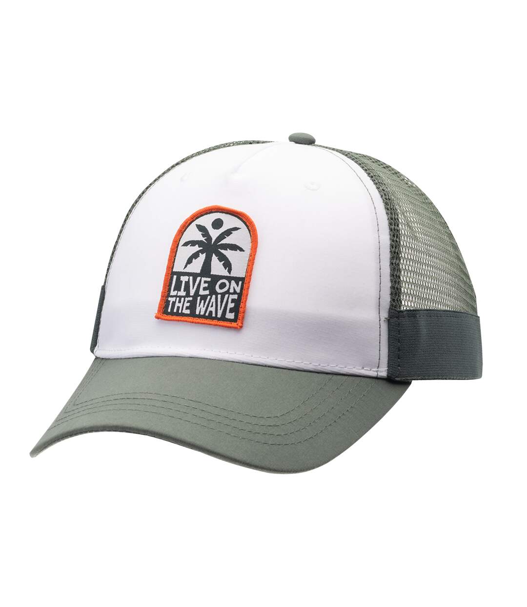 Casquette Trucker Mayle Homme Vert Myrte Blanc Aquawave-3