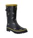 Bottes De Pluie Motif/style Abeille Amelia Femme Noir Regatta-2