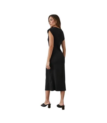 Principles Womens/Ladies Jersey Ruched Side Midi Dress (Black) - UTDH5968