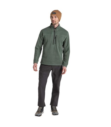 Mens torney ii marl half zip fleece top laurel green Craghoppers