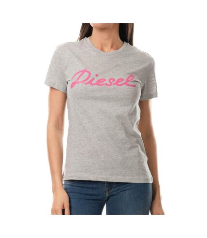 T-shirt gris Femme Diesel Sully