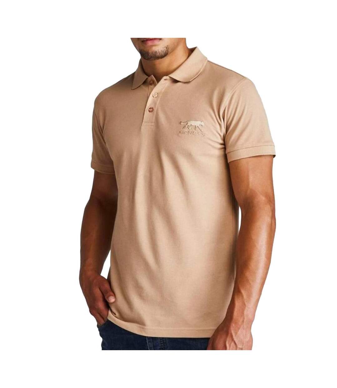 Polo beige homme airness predator-1