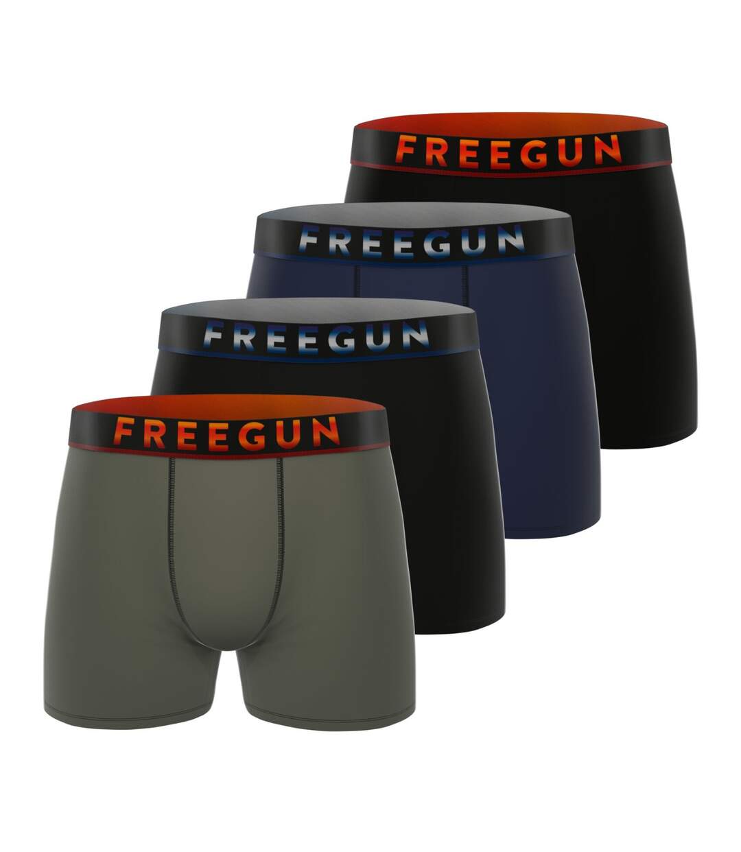 Lot de 4 boxers homme Signature Dave Coolin Freegun-1