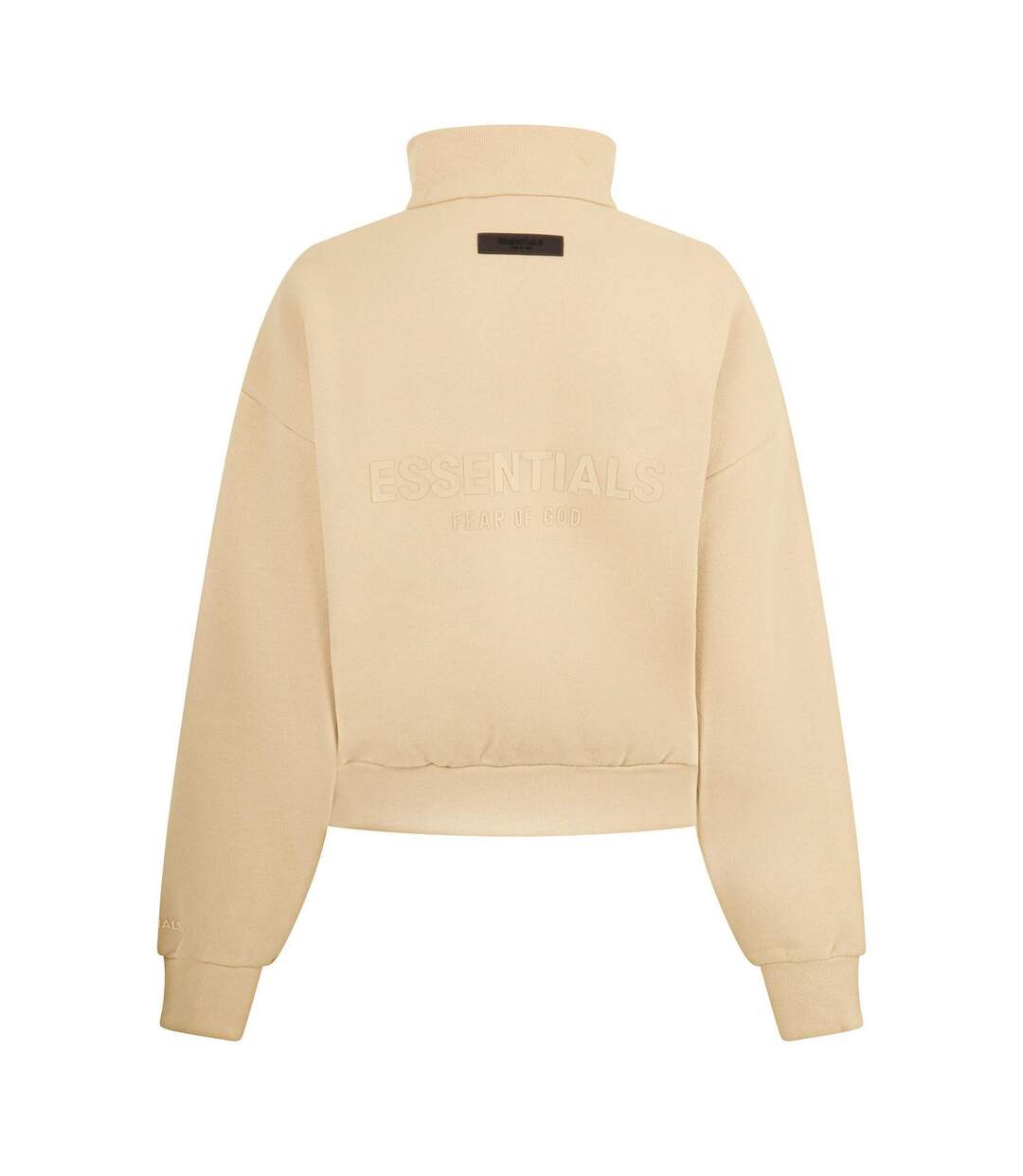 Womens/ladies Full Zip Fleece Jacket Sand Fear Of God Essentials-2