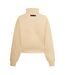 Womens/ladies Full Zip Fleece Jacket Sand Fear Of God Essentials-2
