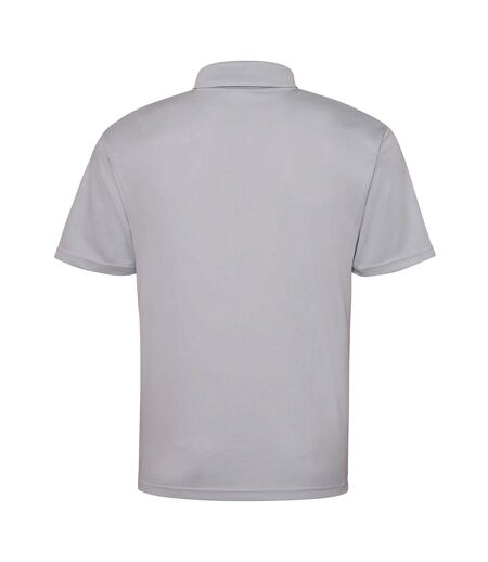 Just Cool Mens Plain Sports Polo Shirt (Heather Grey)