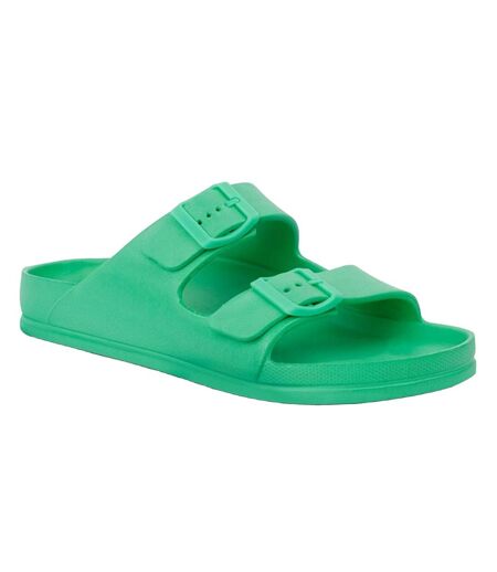 Womens/ladies Brooklyn Dual Straps Sandals Island Green Regatta