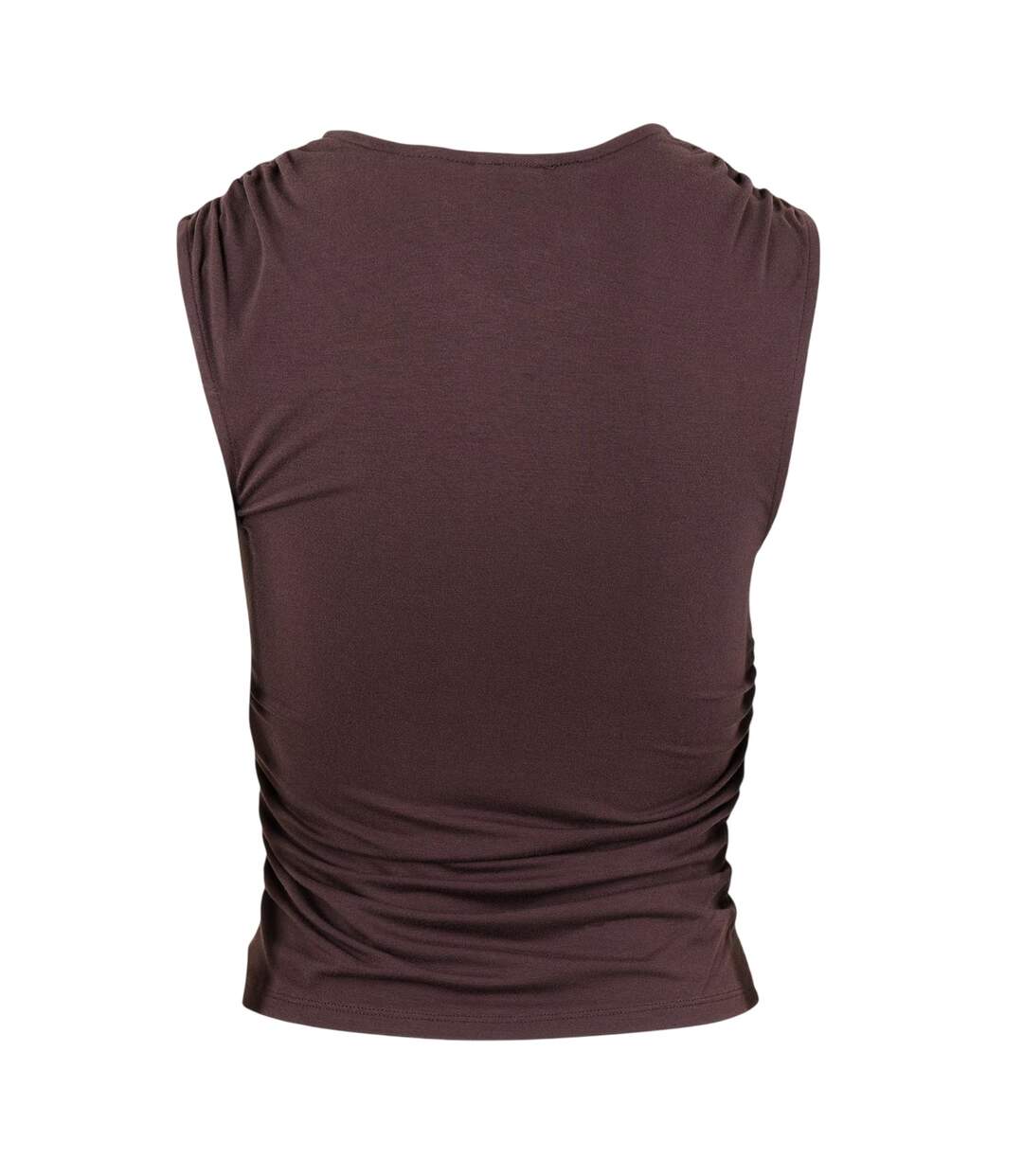 Womens/ladies Crystal Slim Tank Top Brown Levis-3