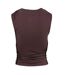 Womens/ladies Crystal Slim Tank Top Brown Levis-3