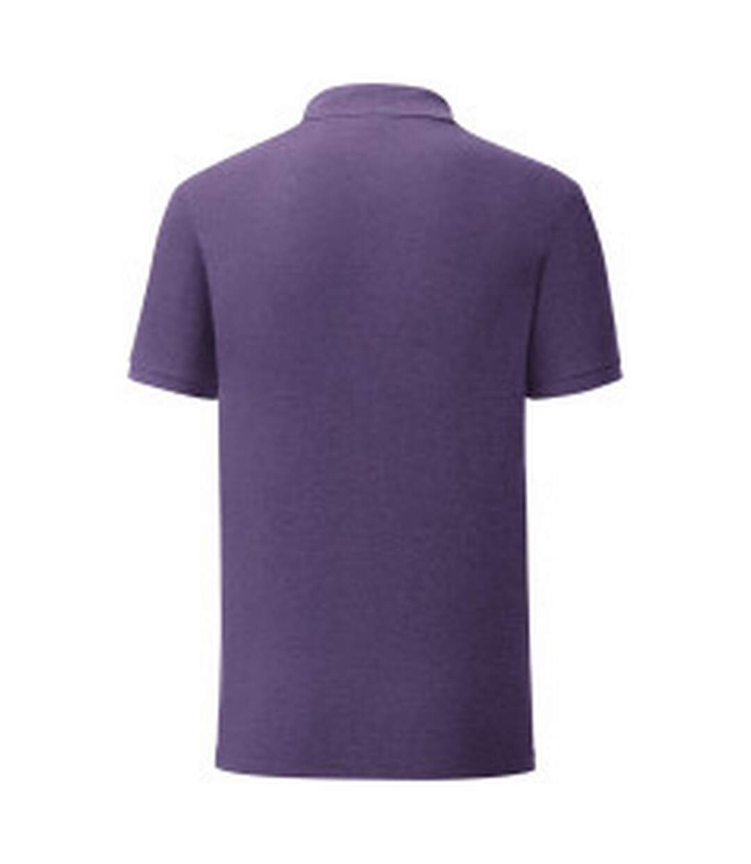 Polo iconic homme violet chiné Fruit of the Loom