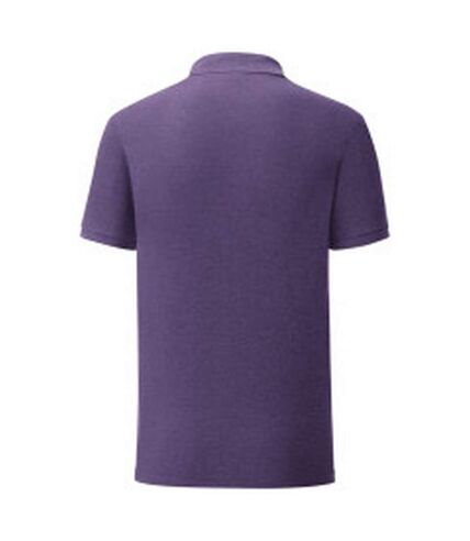 Polo iconic homme violet chiné Fruit of the Loom Fruit of the Loom