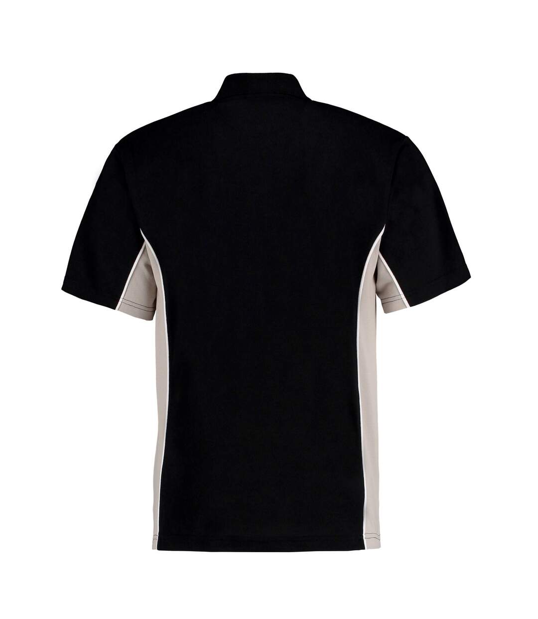 Mens track classic polo shirt black/gray/white GAMEGEAR