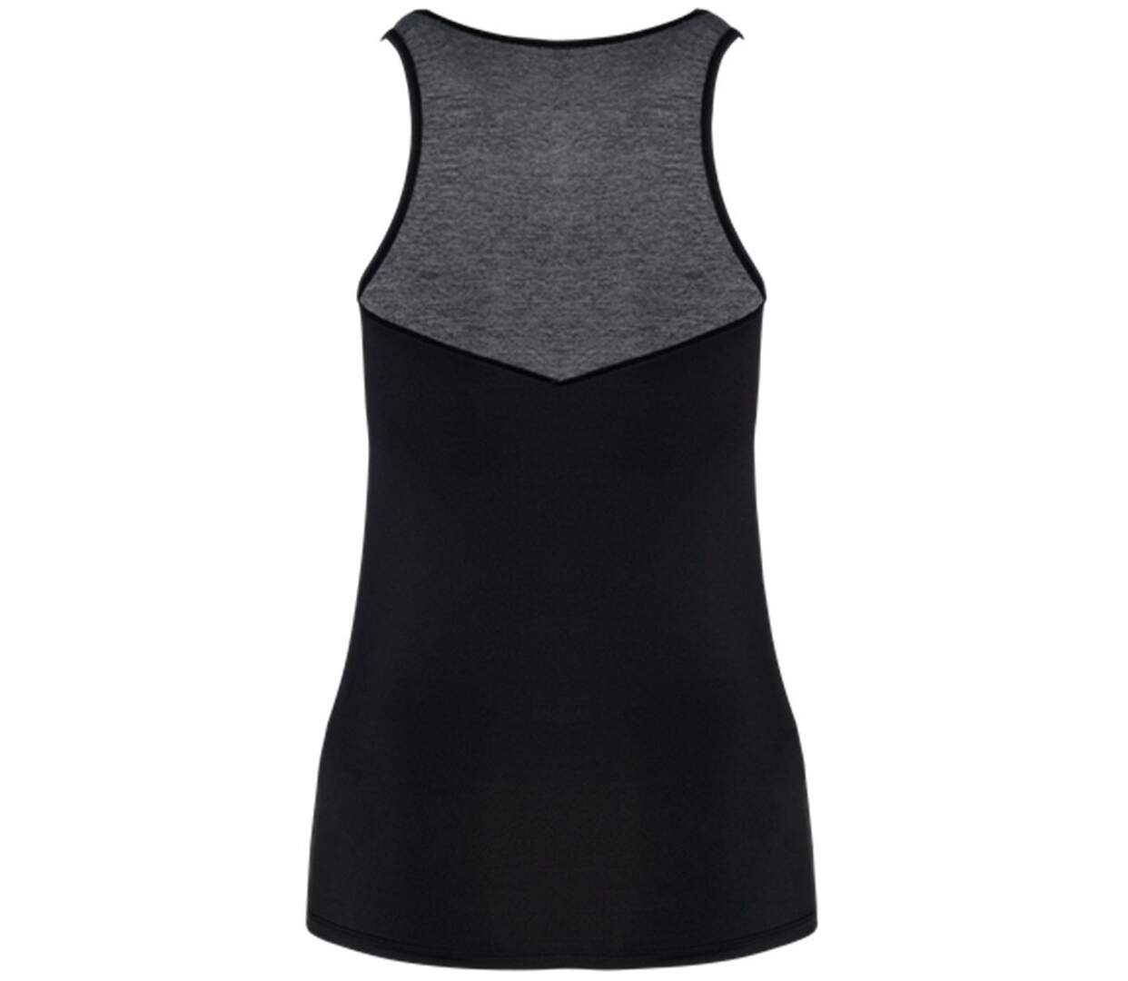 Débardeur de padel - Femme - PA4031 - noir et gris-2