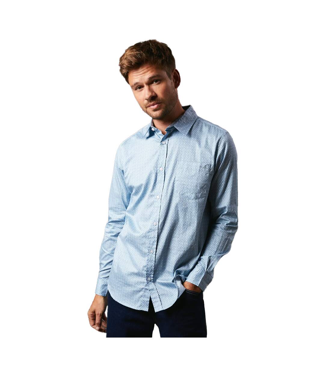 Chemise homme blanc Maine-1