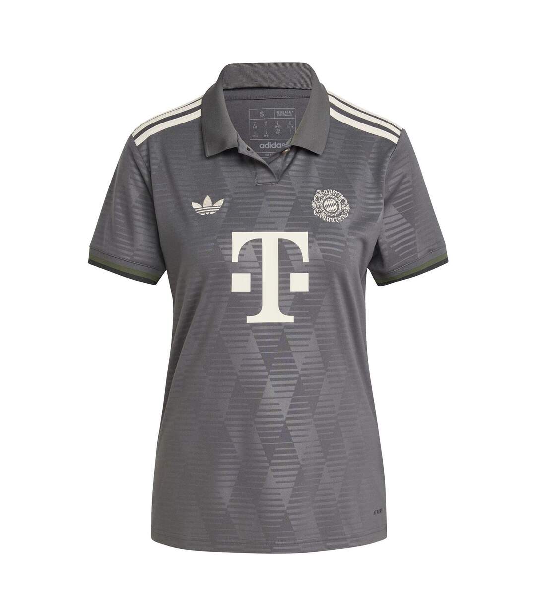 Polo Motif/style Fc Bayern Munich Wiesn Femme Gris Adidas-2