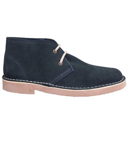 Bottines en cuir homme bleu marine Roamers