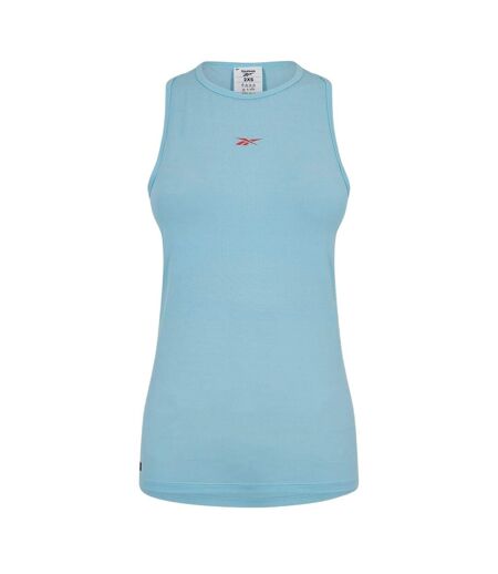 Womens/ladies Les Mills Activchill Tank Top Light Blue Reebok