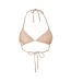 Haut De Maillot De Bain Motif/style Triangle Femme Beige Grace-3
