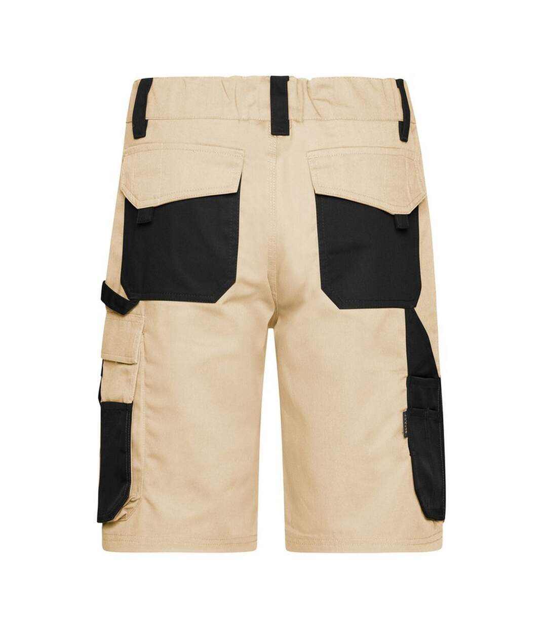 Short À Poches Strong Adulte Beige Gris Noir James And Nicholson-2