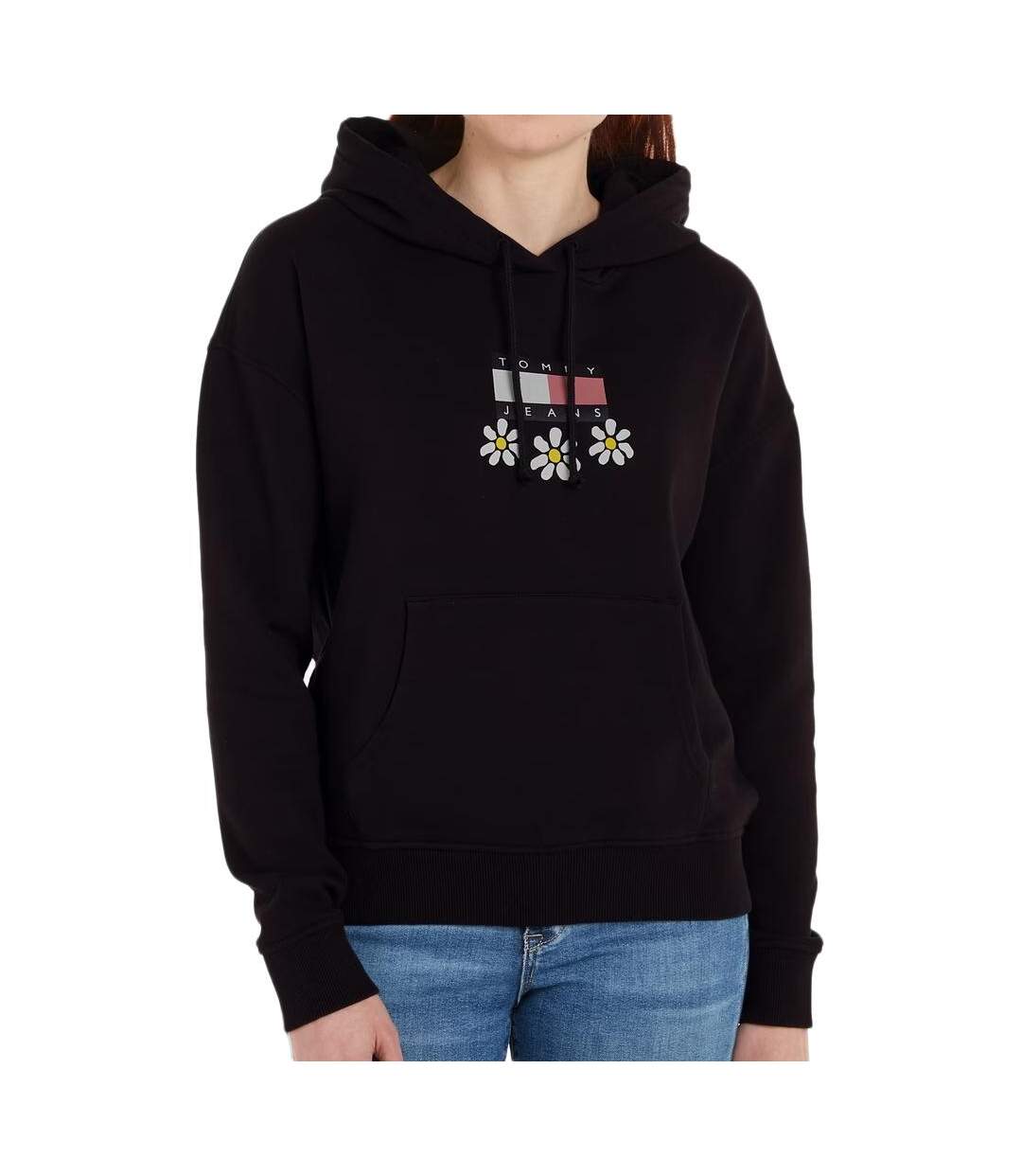 Sweat à capuche Noir Femme Tommy Hilfiger Bxy Daisy - S