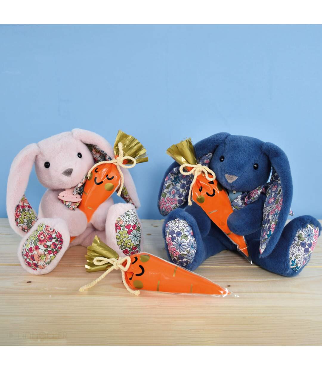 Peluche polyester collection COPAINS CALINS Lapin-3