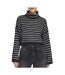 Pull Col roulé Noir/Gris Femme Only Talio - L