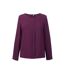 Blouse Manches Longues Roma Femme Bordeaux Brook Taverner-1