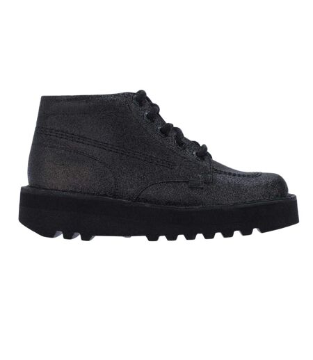 Bottes Motif/style Paillettes Hi Stack Femme Noir Kickers