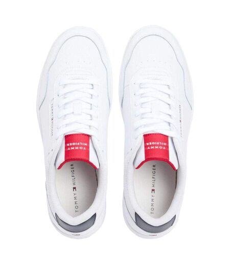 Mens Basket Core Lt Leather Trainers White Tommy Hilfiger