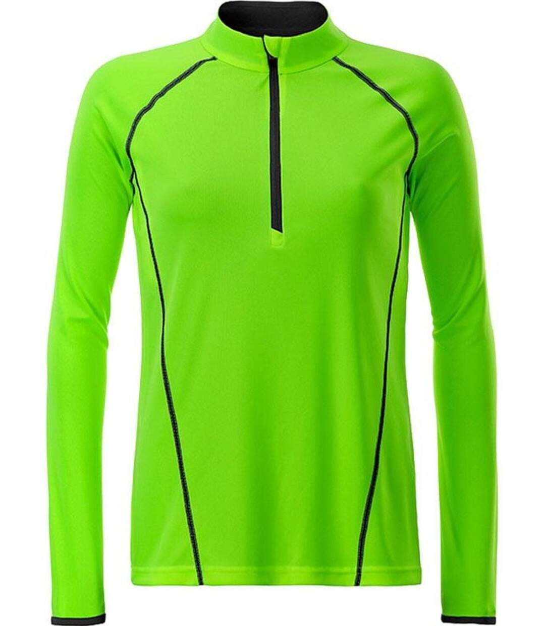 Maillot running respirant manches longues - Femme - JN497 - vert vif-2