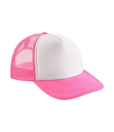 Casquette unisexe rose fluo Beechfield