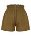 Short Motif/style Paper Bag Wippie Femme Vert Kaki Threadbare-2