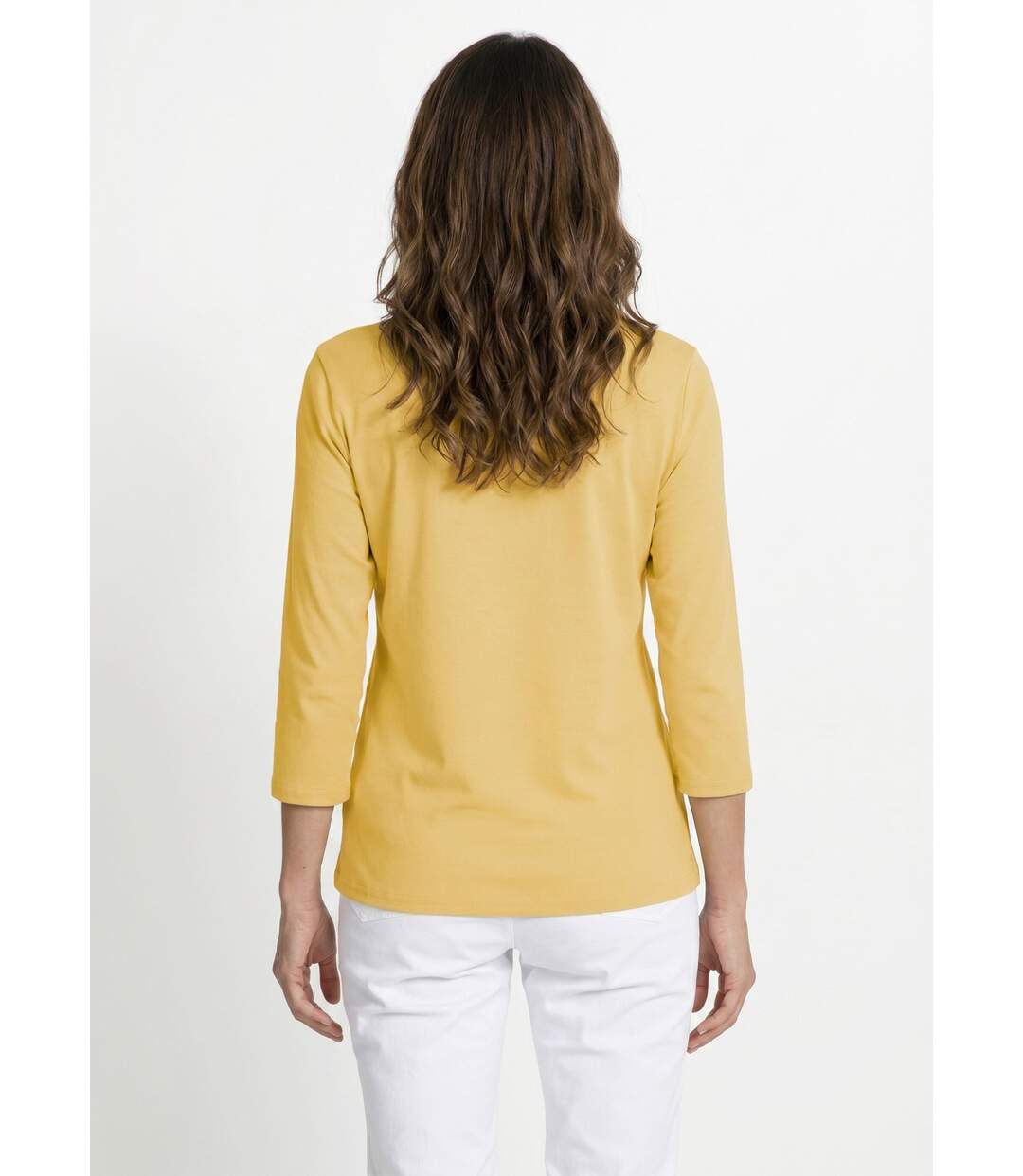 Tee-shirt manches 3/4 fantaisie cloutée-2