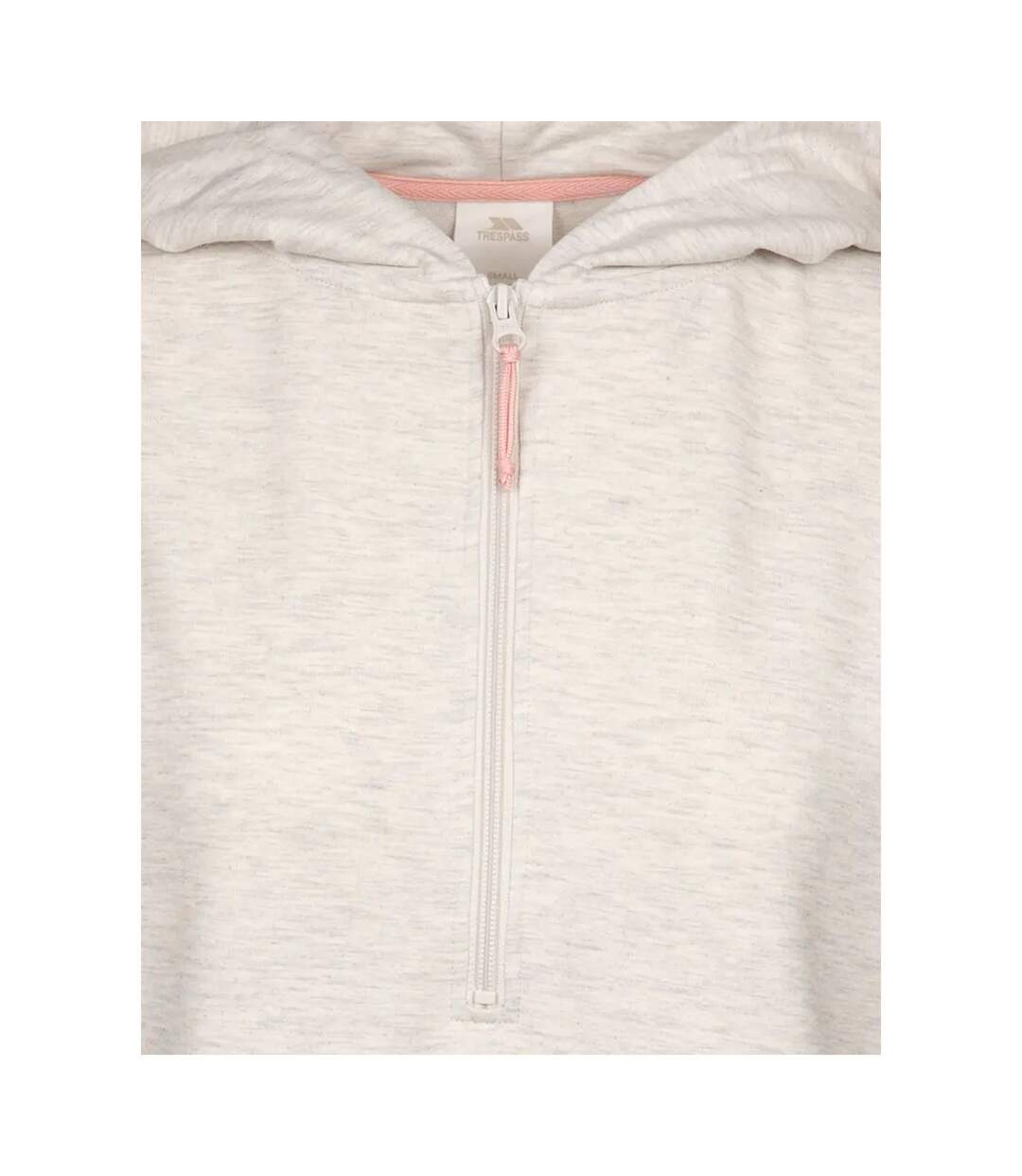 Womens/ladies Zia Hoodie Cream Marl Trespass-3