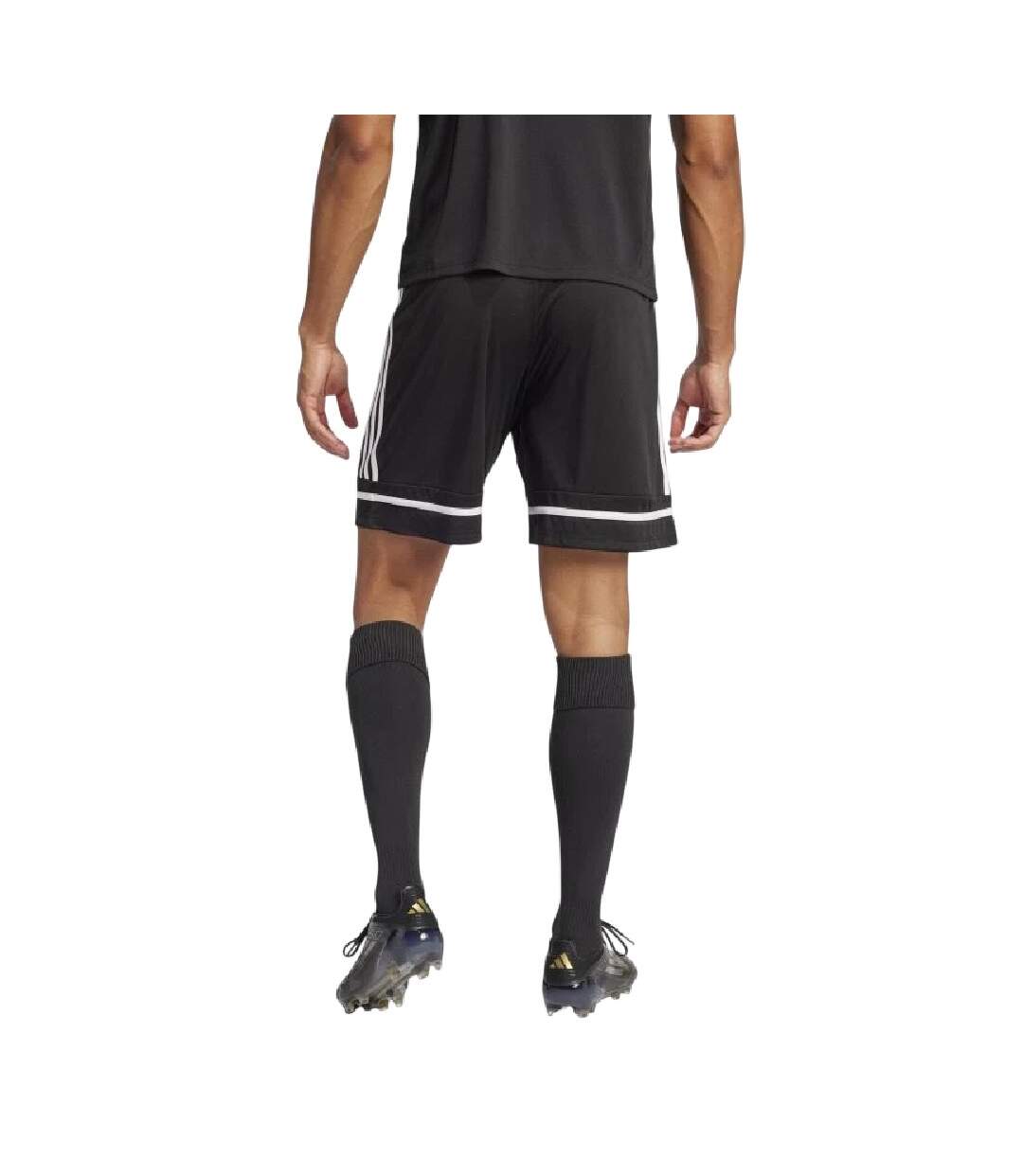 Short Motif/style Rayures Contrastées Squadra Homme Noir Adidas-3