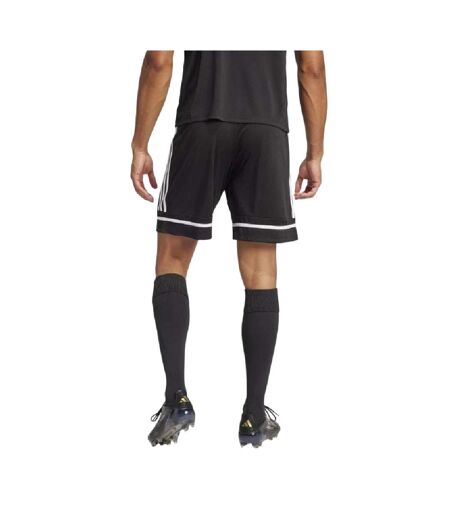 Short Motif/style Rayures Contrastées Squadra Homme Noir Adidas