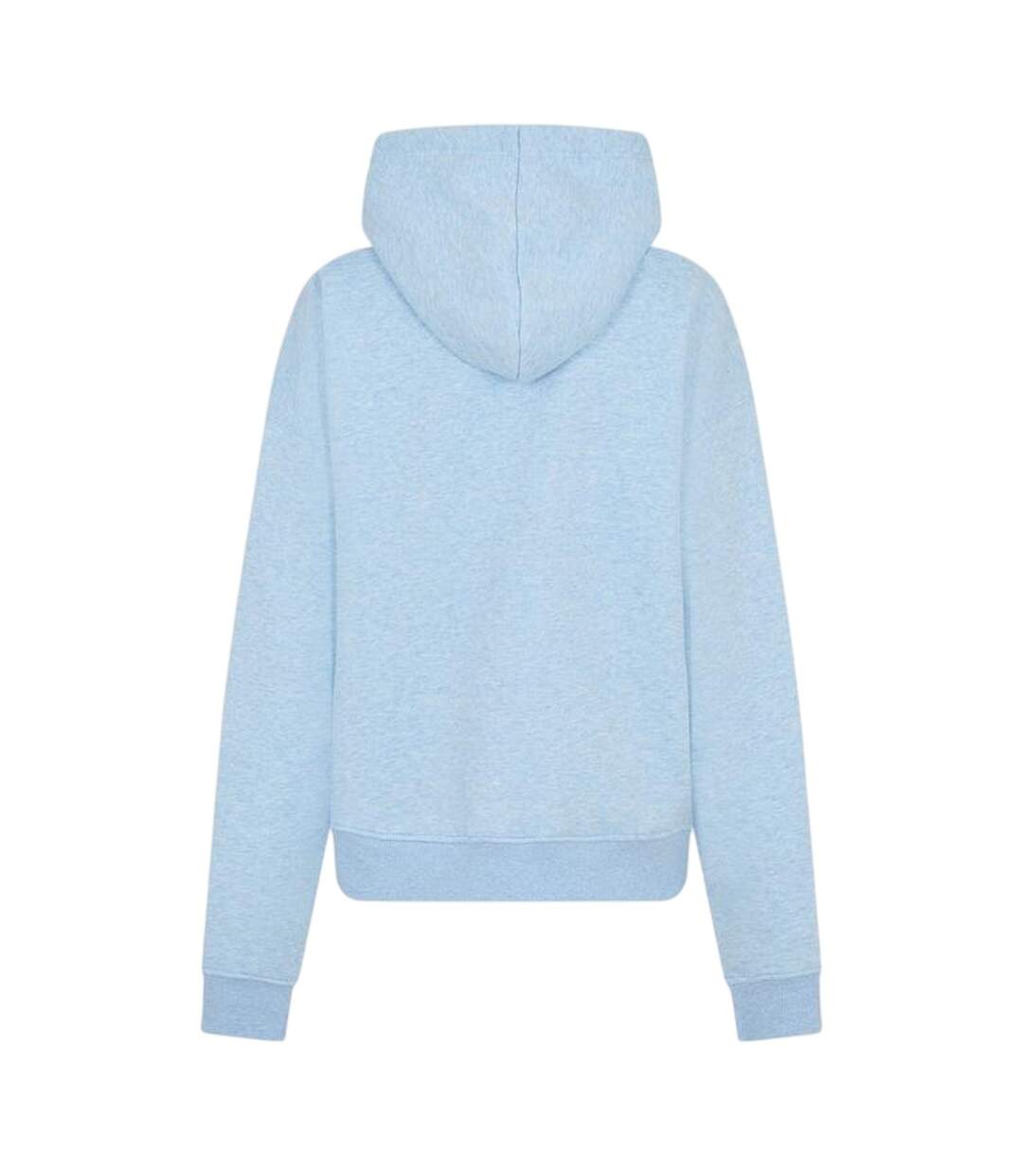 Veste À Capuche Femme Bleu Chiné USA-4