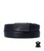 Ceinture en cuir noir pour hommes - Ajustable et élégante, idéale pour tous les styles-1
